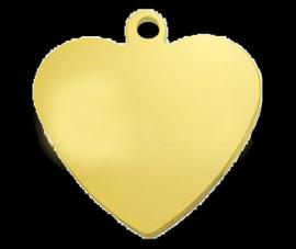 9 Carat Solid Gold Heart Shape Pendant